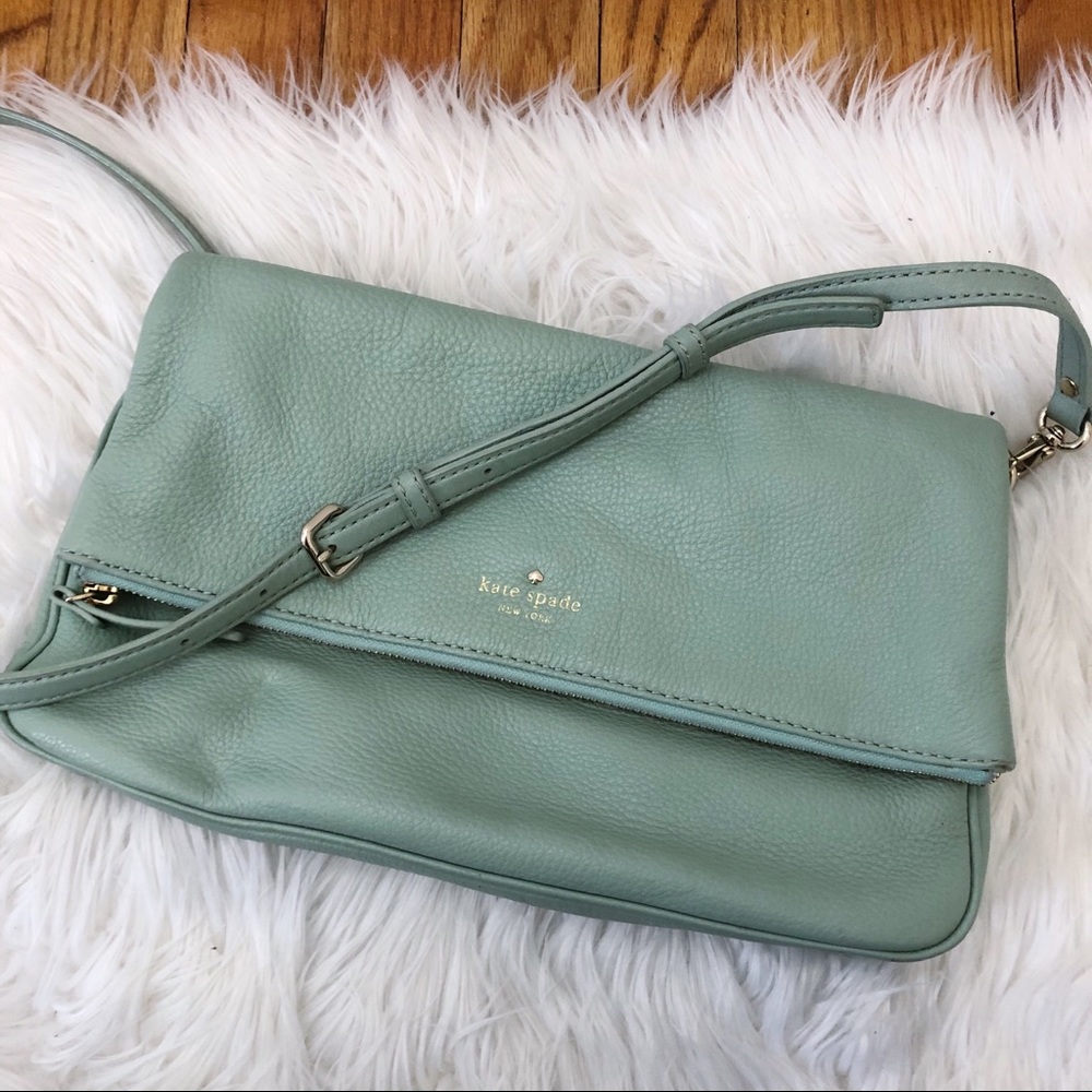 🎀 Kate Spade Convertible Bag in Mint Color - Picture 1 of 8